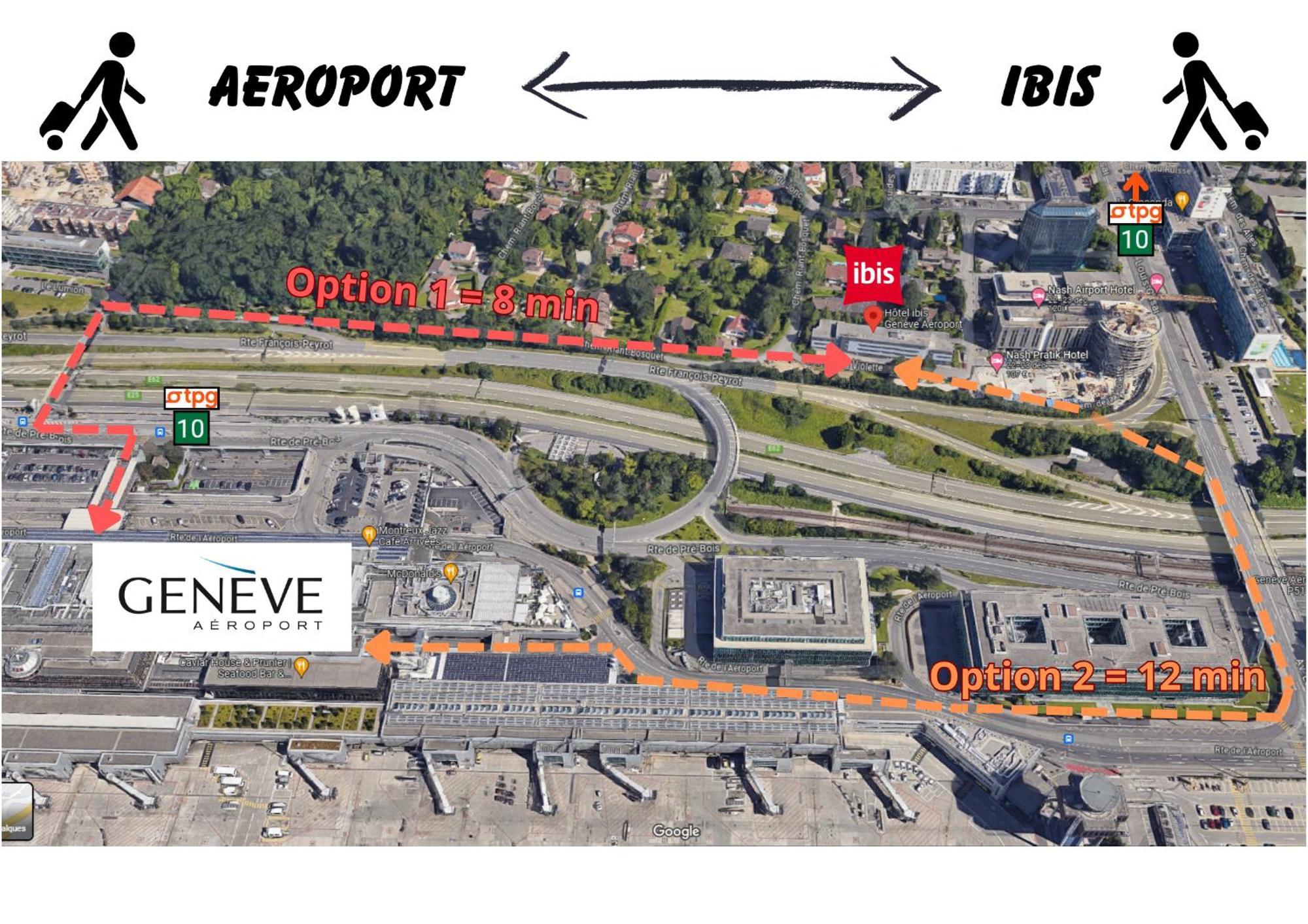 Ibis Geneve Aeroport Hotell Exteriör bild